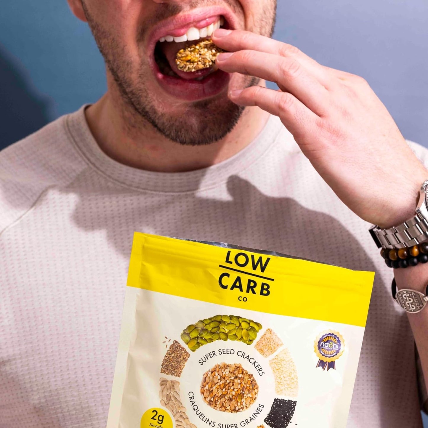 Super Seed Crackers, Gluten Free & Keto Friendly Healthy Snacks, Vegan, Zero Sugar, Paleo & Diabetic Friendly, Nut Free, 20g High Protein, 18g High Fiber, 3.56oz Each, 4-Pack, Fennel & Black Cumin