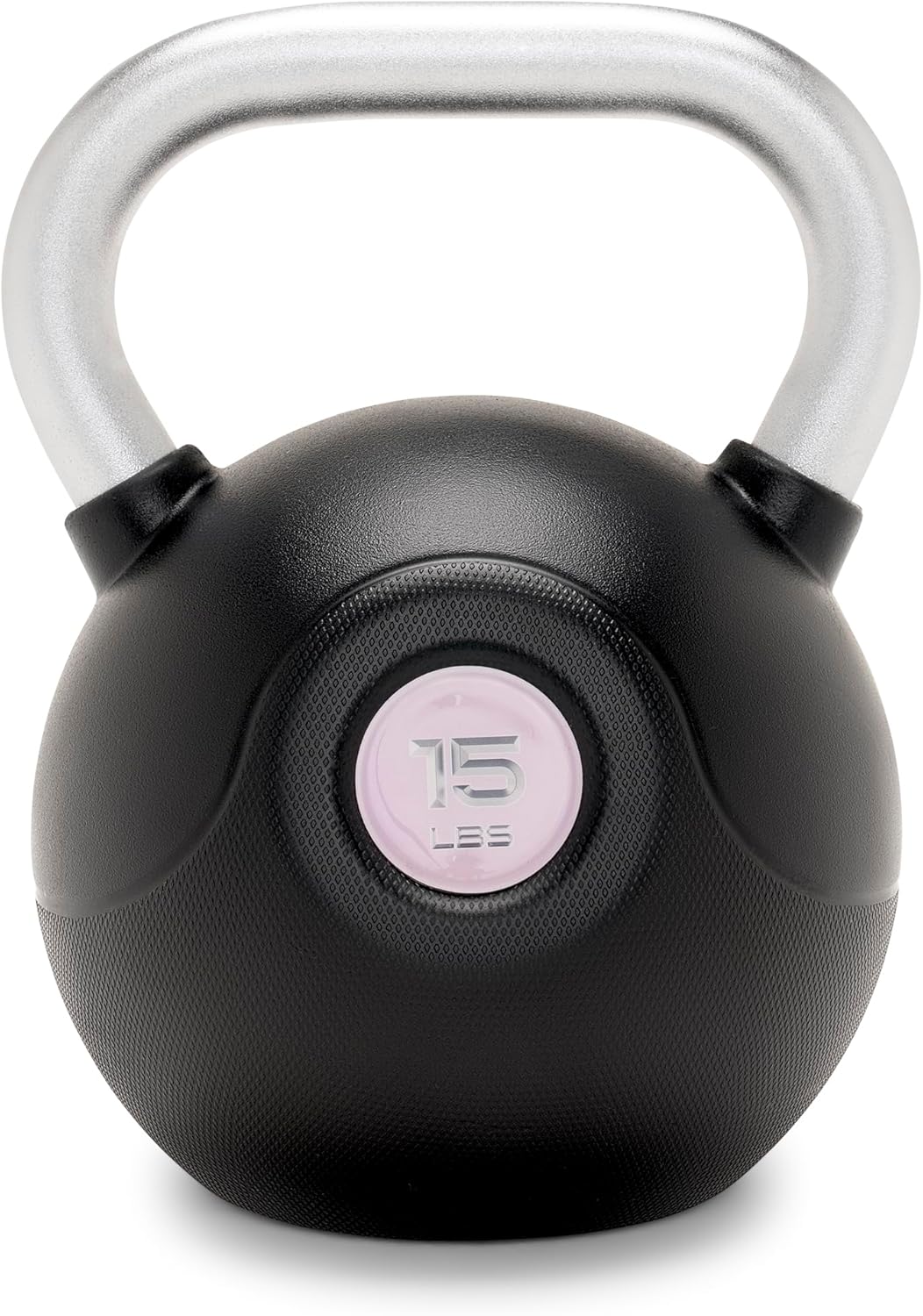 Marcy PU Coated Kettlebell – 10 to 40 LB Single Weights with Textured Steel Handle, Flat Base – Strength Training for Full Body & Home Gym Workouts