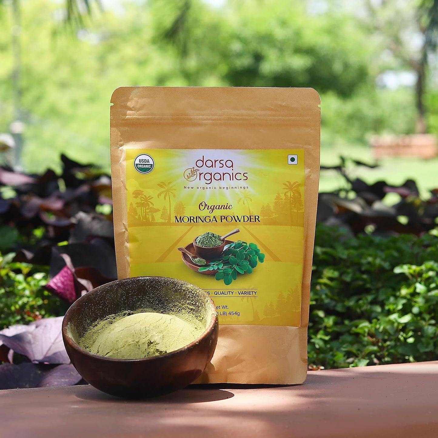 USDA Organic Moringa Powder 1 lb – Premium Moringa Oleifera Leaf Powder | Non-GMO, Gluten-Free, Vegan Superfood – Raw, Pure, Nutrient-Rich Moringa for Smoothies, Cooking & Baking