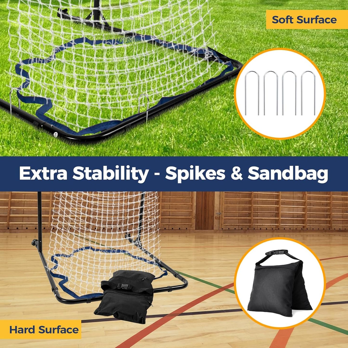Volleyball Setter Training Equipment 8 Adjustable Heights,Sturdy and Durable 130inch Volleyball Setter Training Net 6 Adjustable Angles for Indoor and Outdoor Training