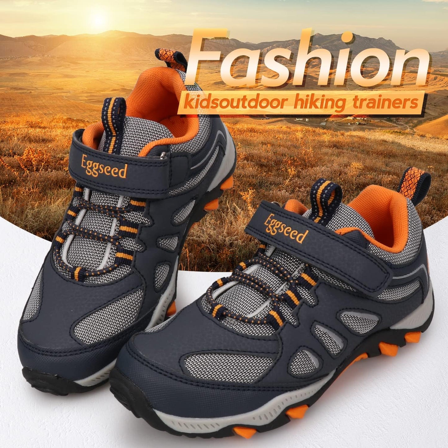 Boys Hiking Shoes Kids Sneakers Outdoor Waterproof Athletic Running Slip Resistant Comfortable (Little/Big Kids)