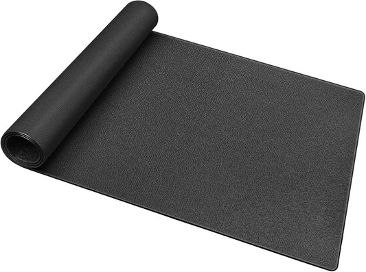 Treadmill Mat, 5'x2.5'/5.6'x2'/6.5'x3'/8'x3',6mm Thickness Exercise Equipment Mat for Carpet Hardwood Floors, Compatible with Walking Pad,Spin Bike,Elliptical Trainer,Rowing Machine