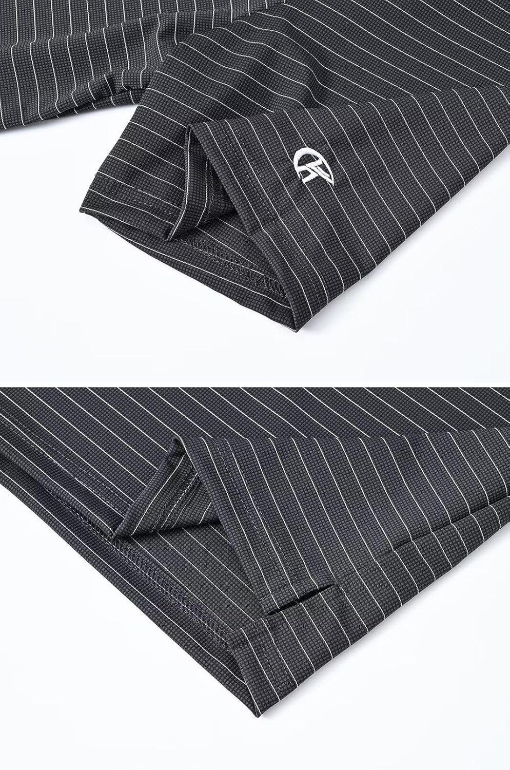 Tyhengta Men's Striped Shirt Short Sleeve Golf Polo Shirts