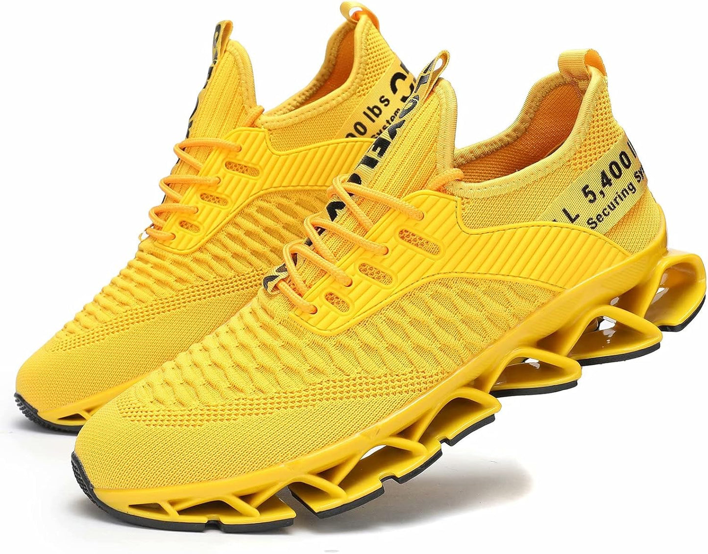 Vooncosir Men's Fashion Sneakers Breathable Mesh Running Shoes Blade Non Slip Soft Sole Casual Athletic Walking Shoes