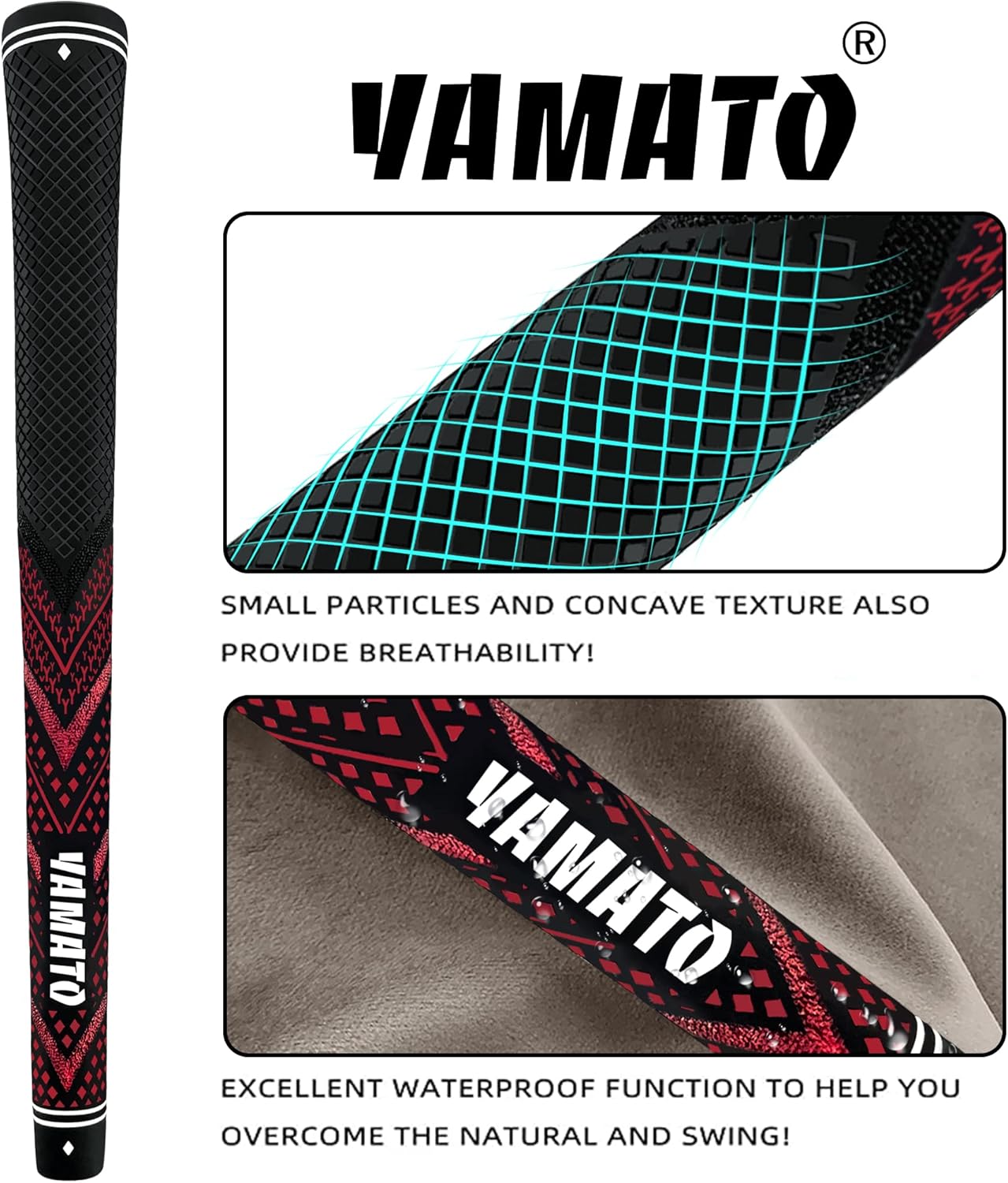 Yamato Innovative Golf Grips 13 Pack Midsize/Standardsize Golf Club Grips, All-Weather Firm Control And High Performance Grips Provides Superior Comfort And Responsiveness,4 colors Available