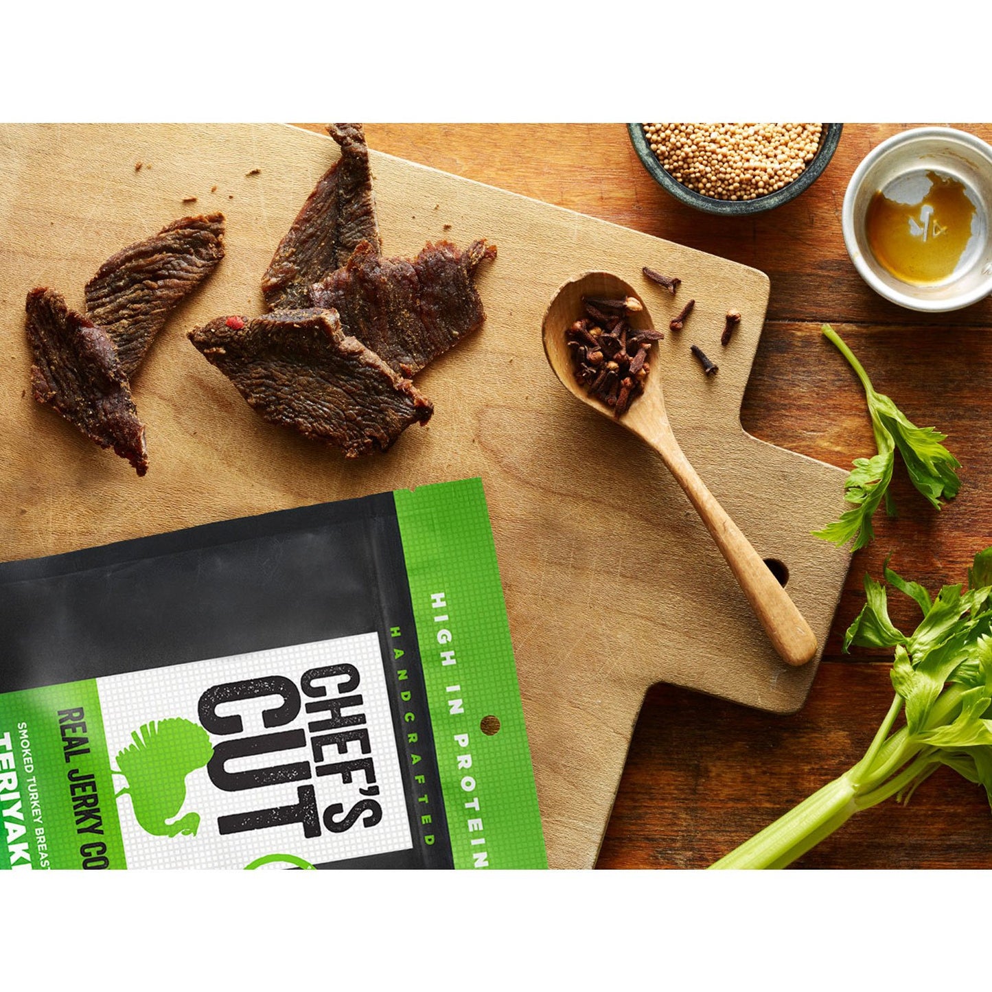 Chef's Cut Real Turkey Jerky, Teriyaki, 2.5 Ounce