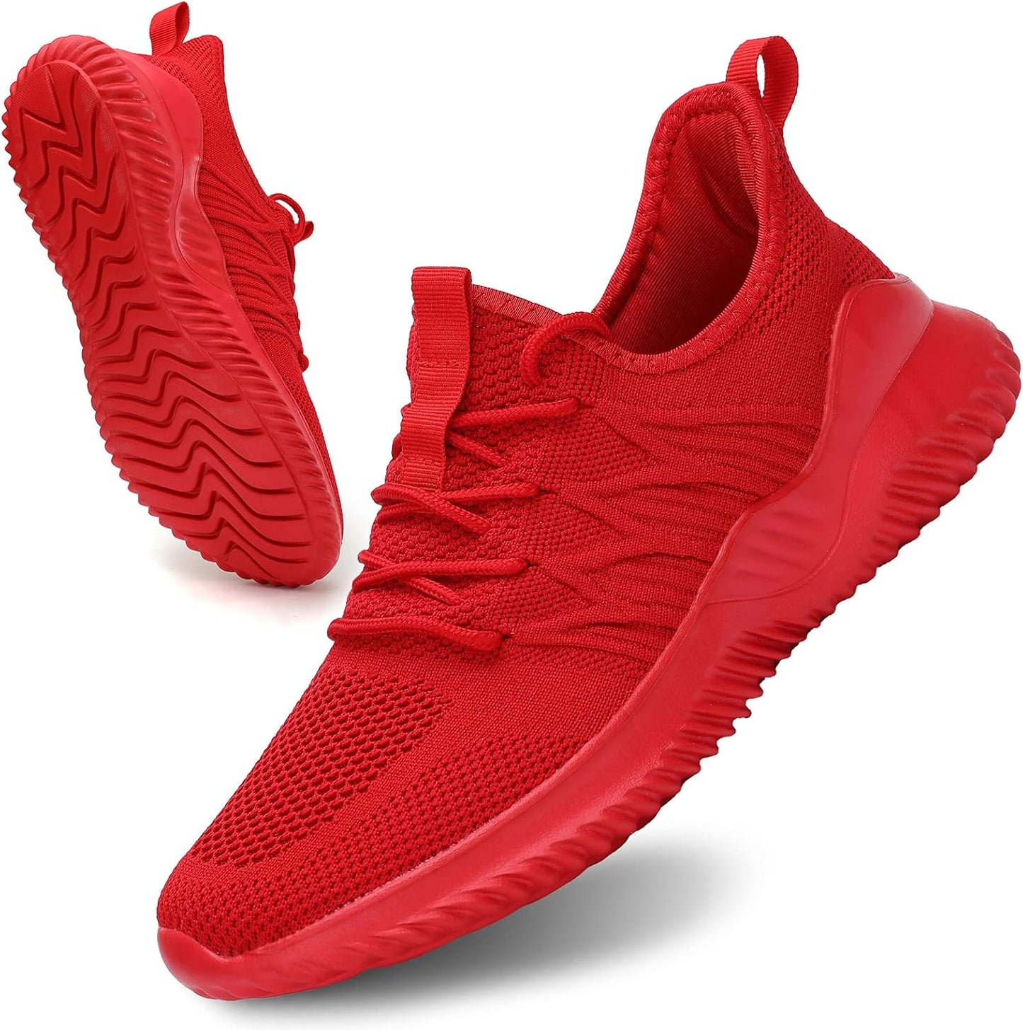 Mens Slip On Running Shoes Athletic Walking Trainers Lightweight Breathable Mesh Tennis Sneakers