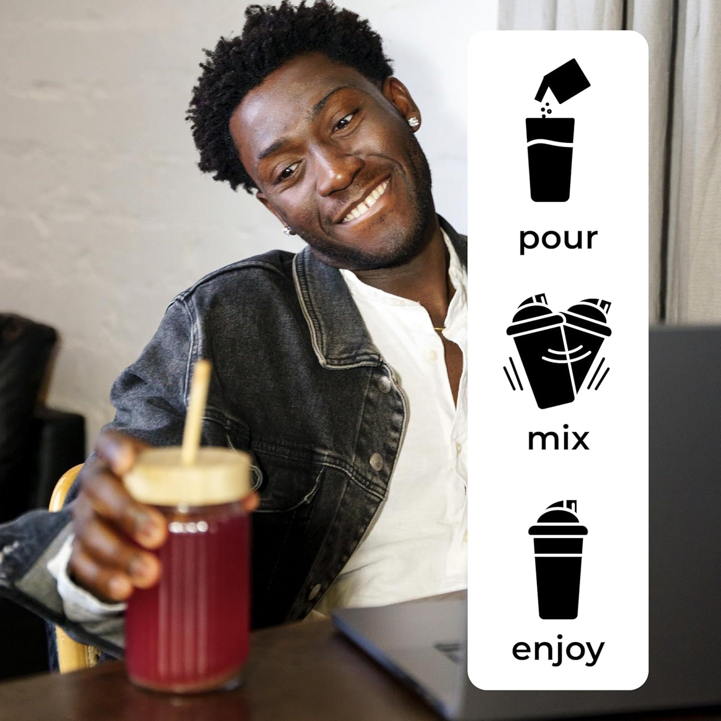 Superfood Reds Powder Packs - for Immune Support and Memory I Reds Superfood Powder Antioxidants Polyphenols Blend with Organic Acai Berry, Goji Berry, Pomegranate - 14 Sachets