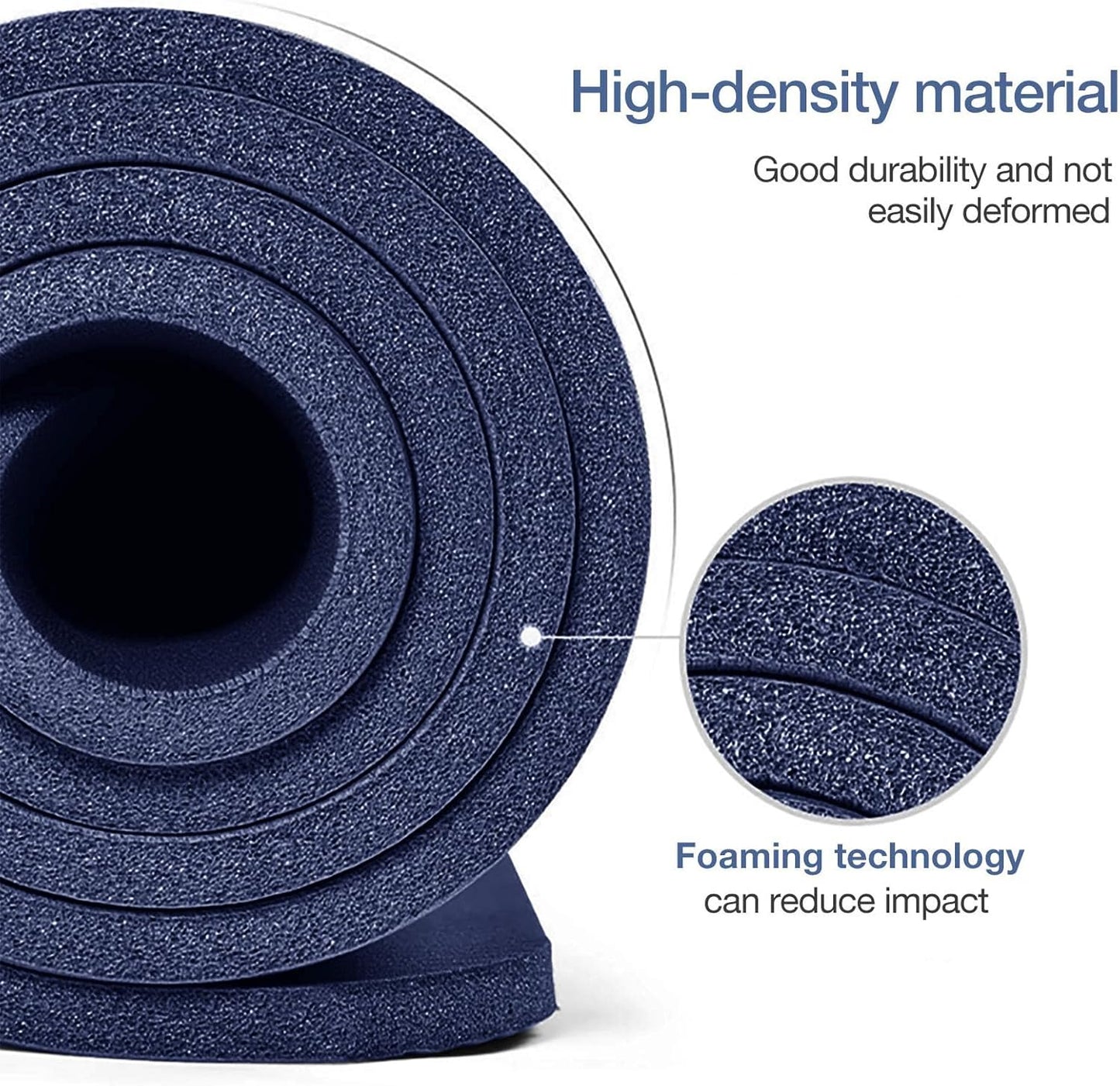 Thick Yoga Mat Non Slip, Large Size 72" L x 32" W x 0.6" TH, Premium Exercise & Fitness Mat with Carrying Strap and Bag, Workout Mats for Home