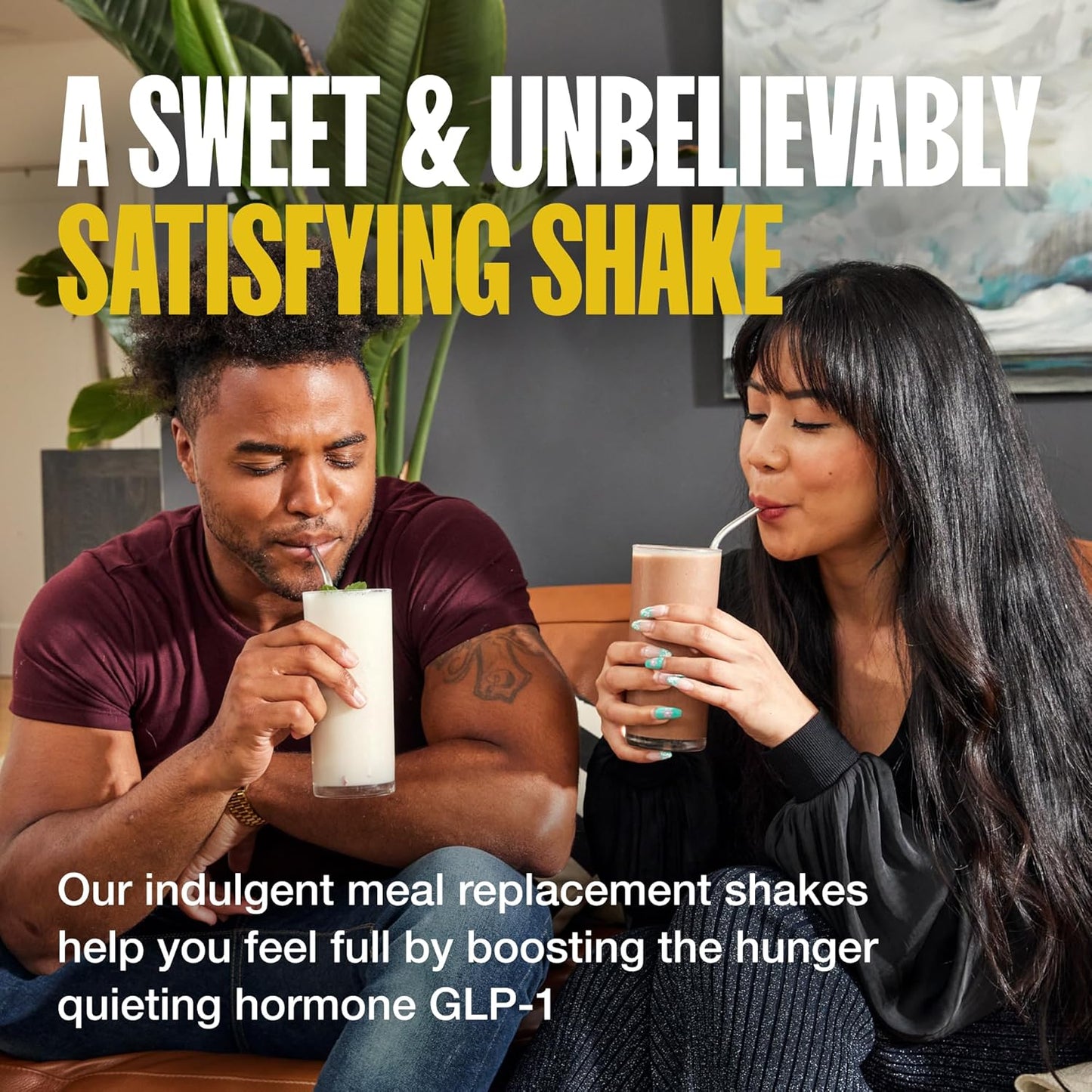 Supergut Prebiotic Shakes | Meal Replacement | Boost GLP-1 | High Protein and Fiber | No Added Sugar | Keto Food, Meal, Snack (Mocha Latte, 14 servings)