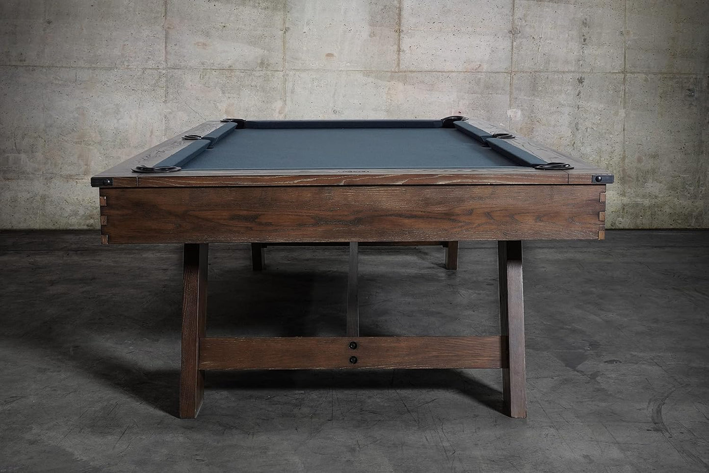 Nixon Billiards - Hunter Slate Billiard Pool Table (Wood Leg) - Brushed Walnut - 8FT - White Glove Installation