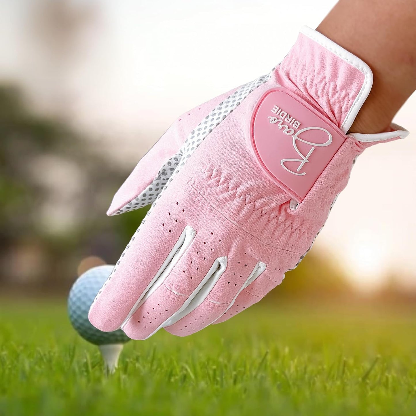 Left Hand Golf Gloves Women 2 Pack Girl Ladies Sports Silicon Non-Slip Extra Grip All Weather Season Tennis