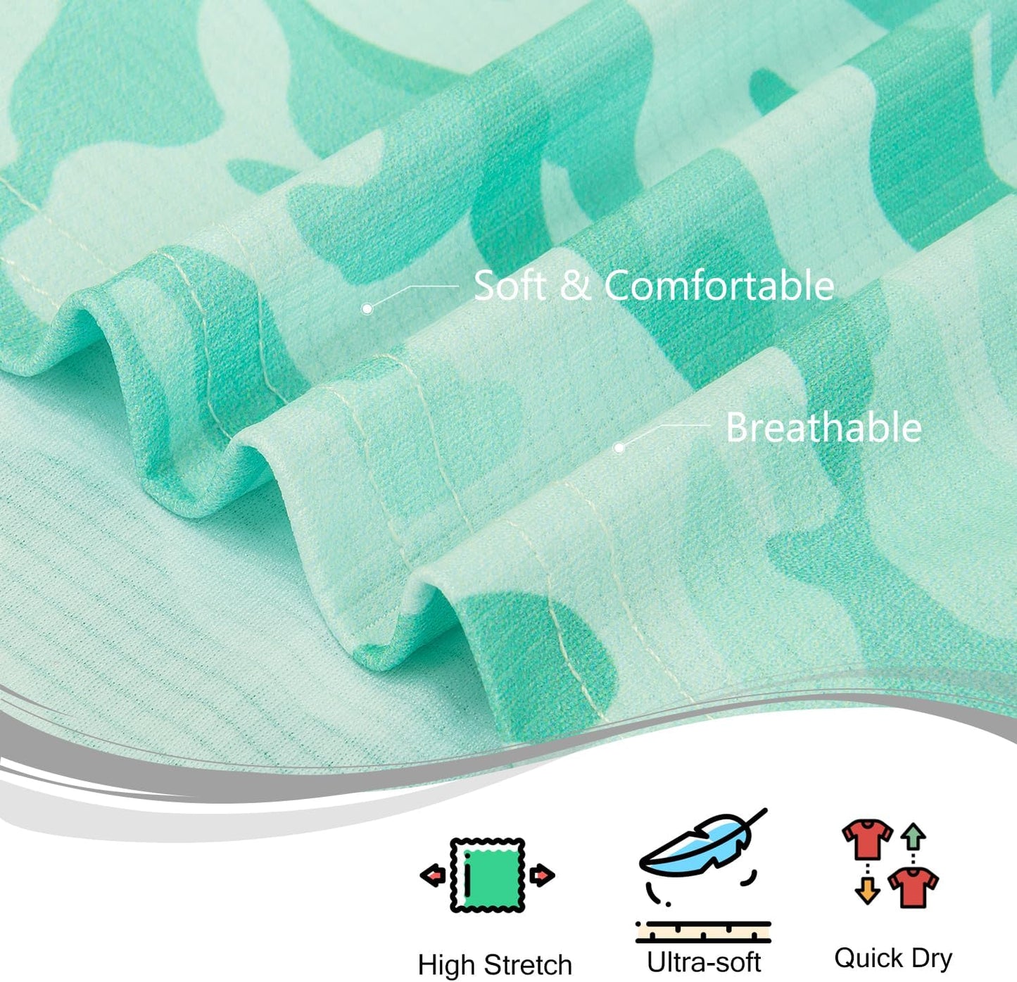 TAPULCO Mens Quick Dry Polo Shirts Camouflage Pattern Performance Athletic Lightweight Breathable Casual Golf Tshirts