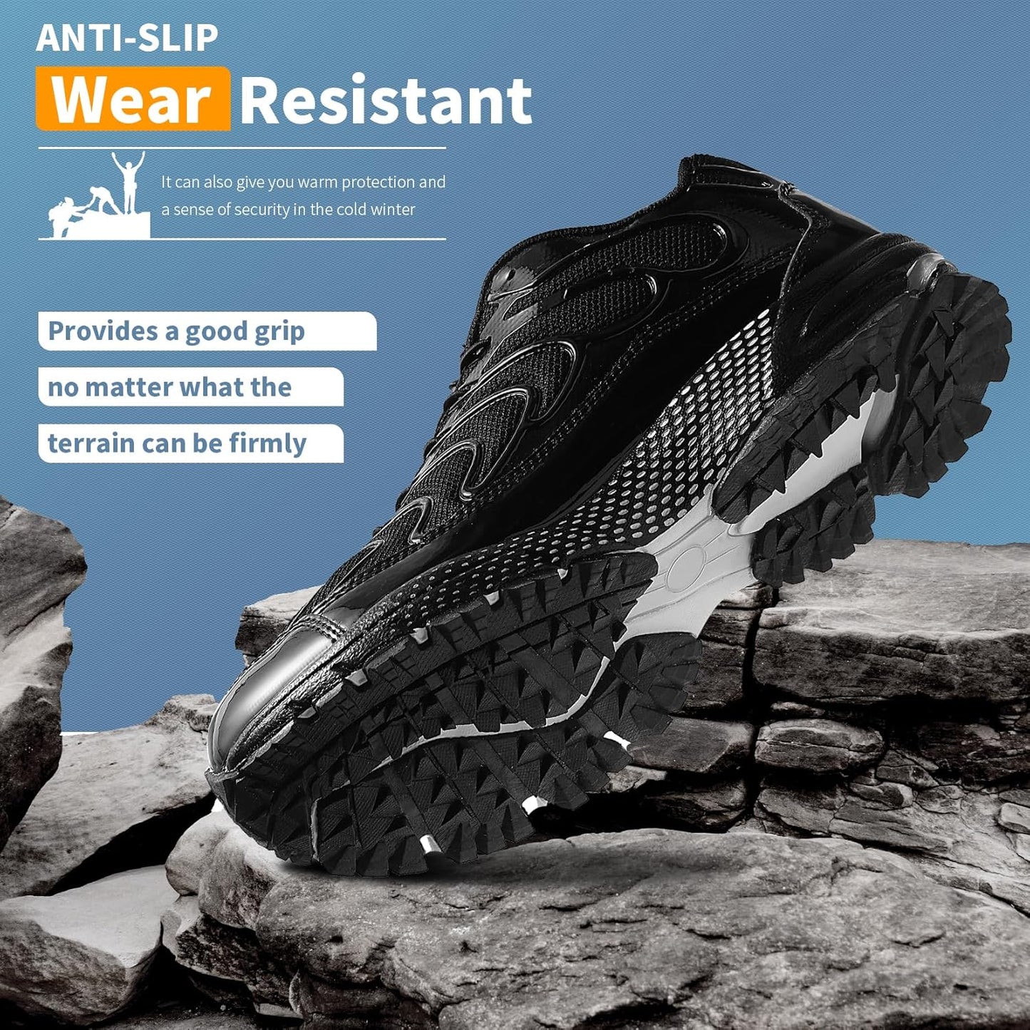 WETIKE Boy's Shoes Mesh Slip on Lightweight Running Sneakers