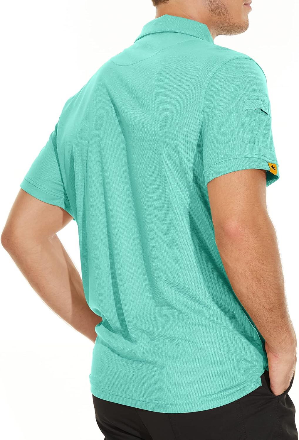 V VALANCH Mens Polo Shirts Short Sleeve Moisture Wicking Golf Polo Athletic Collared Shirt Tennis T-Shirt Tops