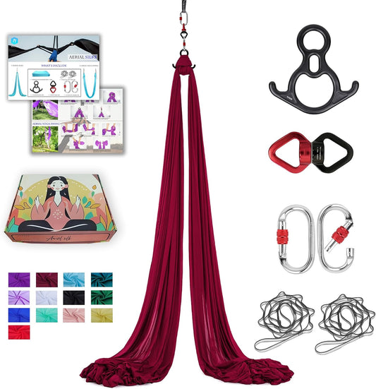 Aerial Silks 11 Yards Aerial Silks For Home Aerial Yoga Swing Aerial Yoga Hammock Swing Aerial Silk For Gymnastics