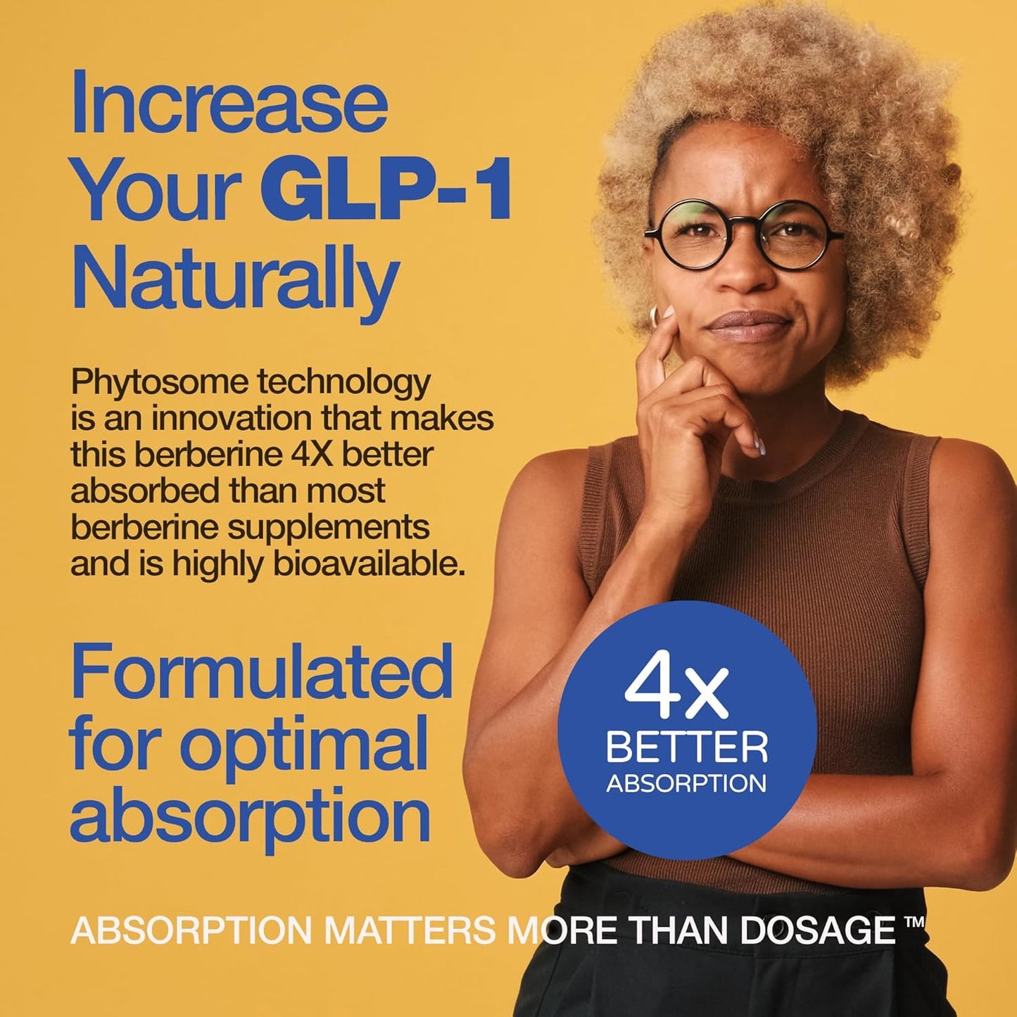 Berberine - High Absorption - 2200mg Equivalent - Herbal Supplement - Lower Blood Glucose - Helps Cholesterol - 60 Capsules