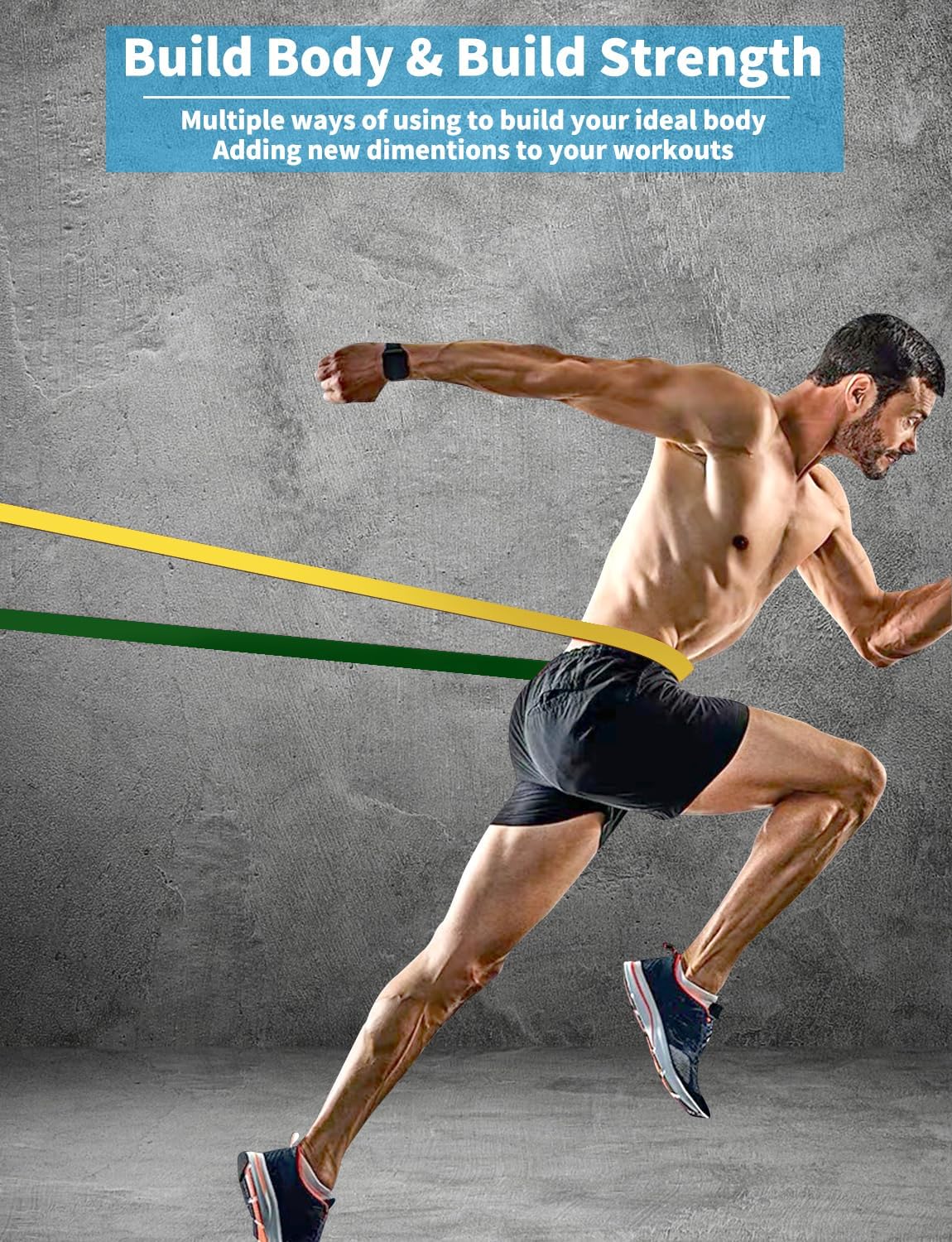 Pull Up Bands, Resistance Bands, Pull Up Assistance Bands Set for Men & Women, Exercise Workout Bands for Working Out, Body Stretching, Physical Therapy, Muscle Training