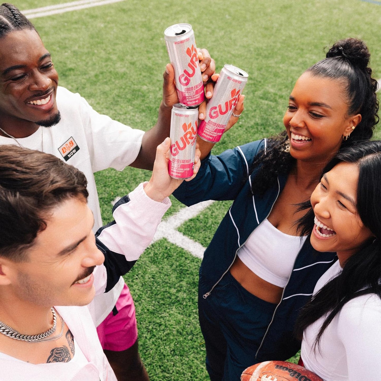 GURU ZERO SUGAR Wild Ruby Red Organic Energy Drinks, Clean Energy Drink with Plant Based Natural Caffeine from Green Tea, Coconut Water, Prebiotic, Zero Added sugars, Gluten Free and Vegan, Pre Workout, Healthy Drinks, 12oz (Pack of 24)