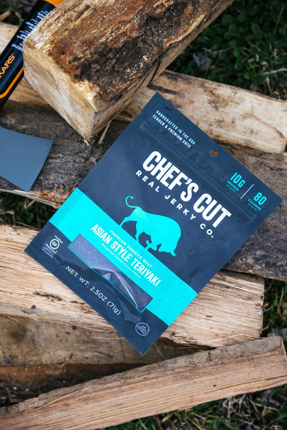 Chef's Cut Real Beef Jerky, Asian Teriyaki, 2.5 Ounce (8 Pack)