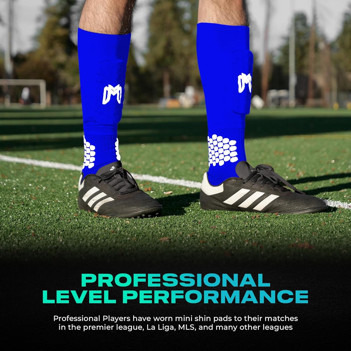 Mini Shin Guards Soccer – Built in Shin Pad Sleeves for Mens, Women, Teens - Small Shin Guards - Lightweight, Breathable Shin Defender Leg Protection