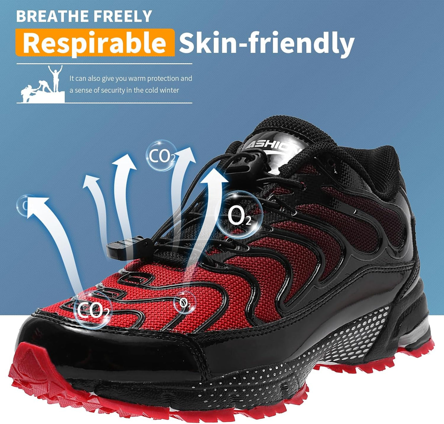 WETIKE Boy's Shoes Mesh Slip on Lightweight Running Sneakers