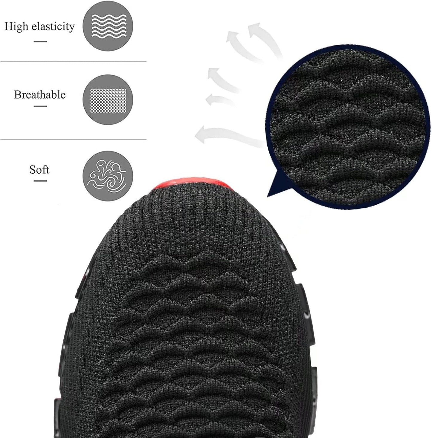 Men's Slip on Walking Running Shoes Blade Tennis Casual Fashion Sneakers Comfort Non Slip Work Sport Athletic Trainer