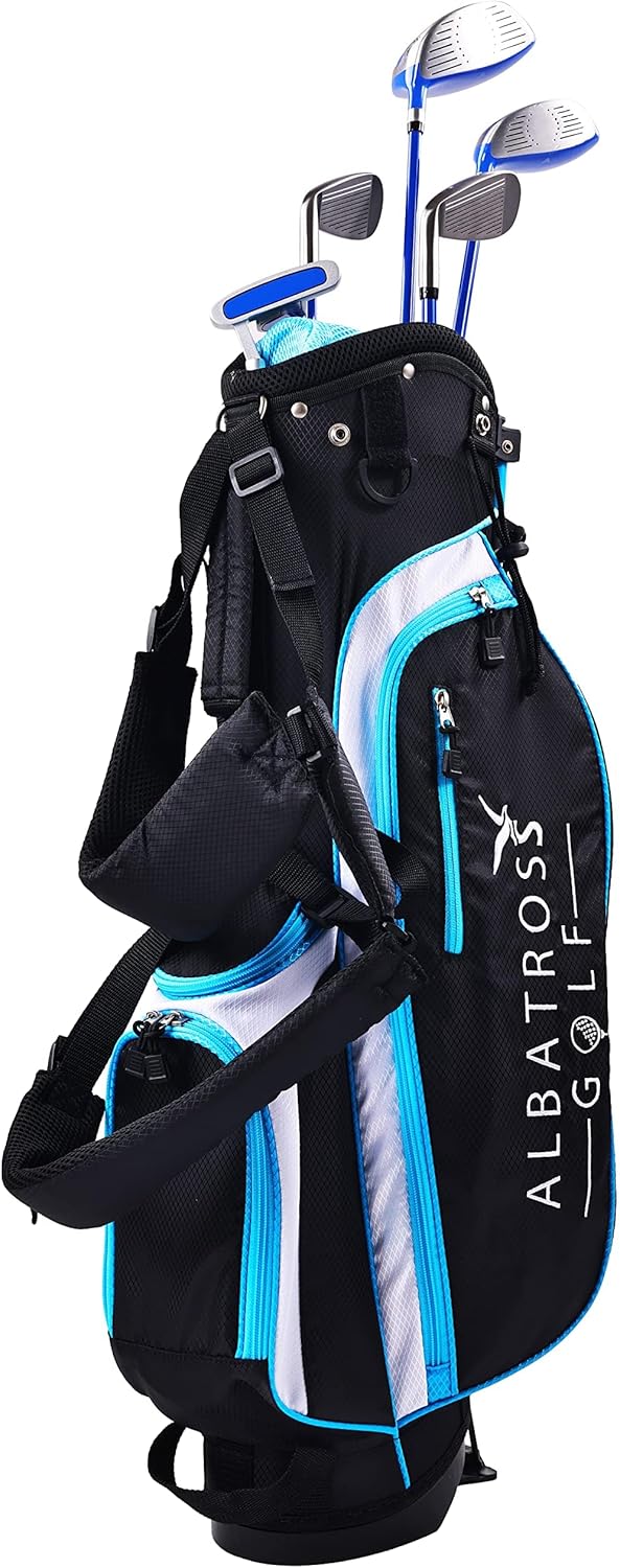Junior Complete Golf Club Set with Stand Bag for Age 3-12, 7-Piece or 8-Piece Set, Right Hand