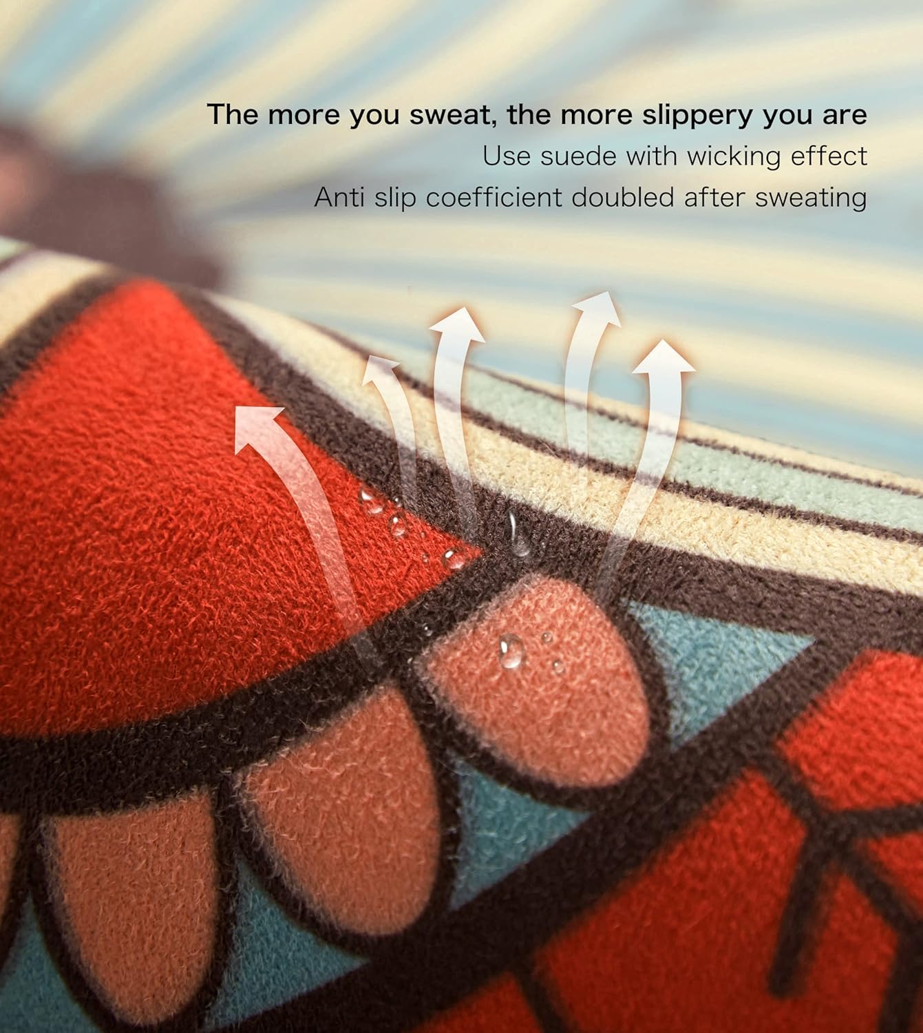 Knsbk Large Round Yoga Mat 4.6'X3.5mm for Exercise Premium Extra Thick, Ultra Comfortable, Non Slip, Meditation Mat