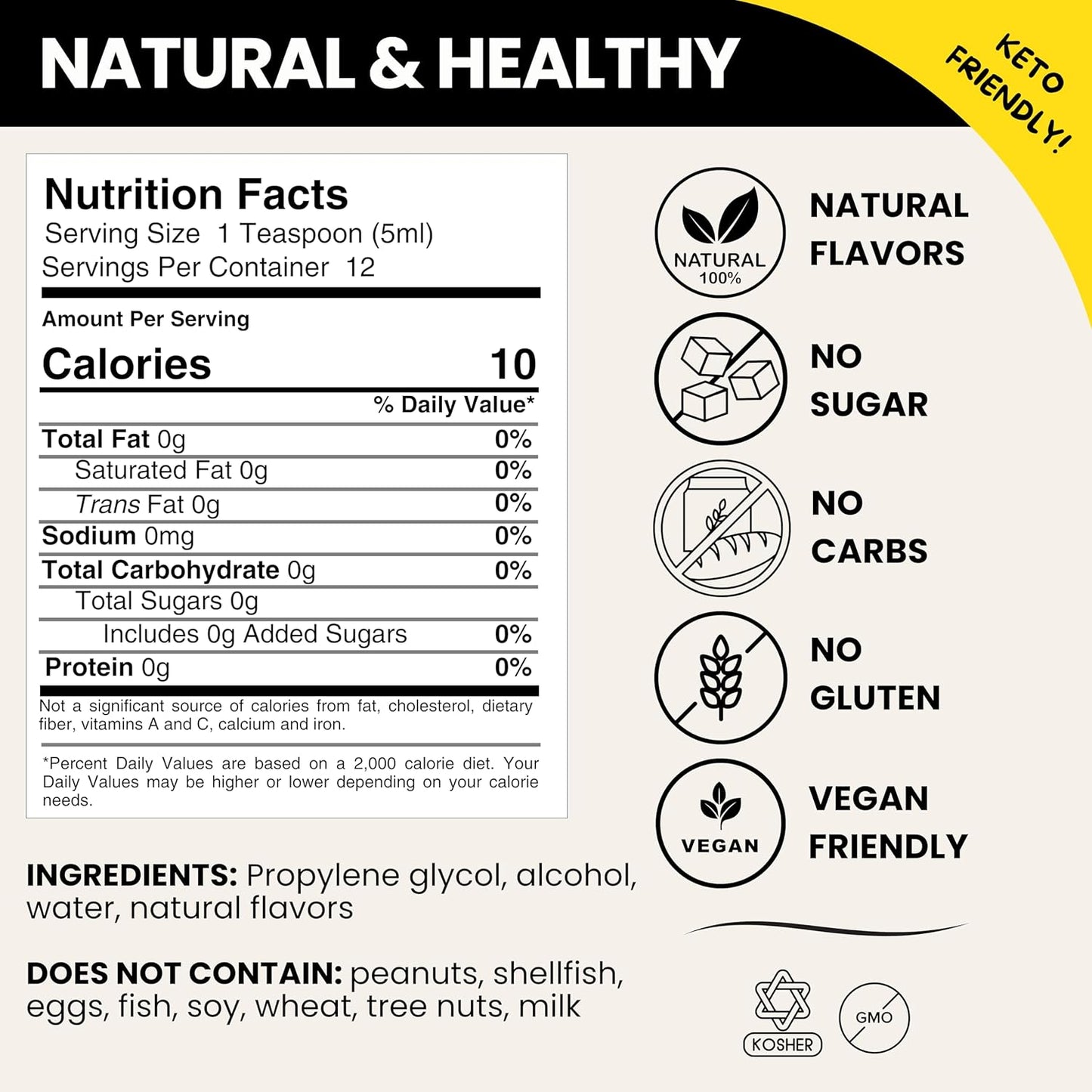 Natural Cake Batter Extract - 2 oz - Water-Soluble - By Harvest Moon Delights - Cake Batter Extract for Baking, Ice Cream, Drinks, and Candy - Flavoring, Sugar Free