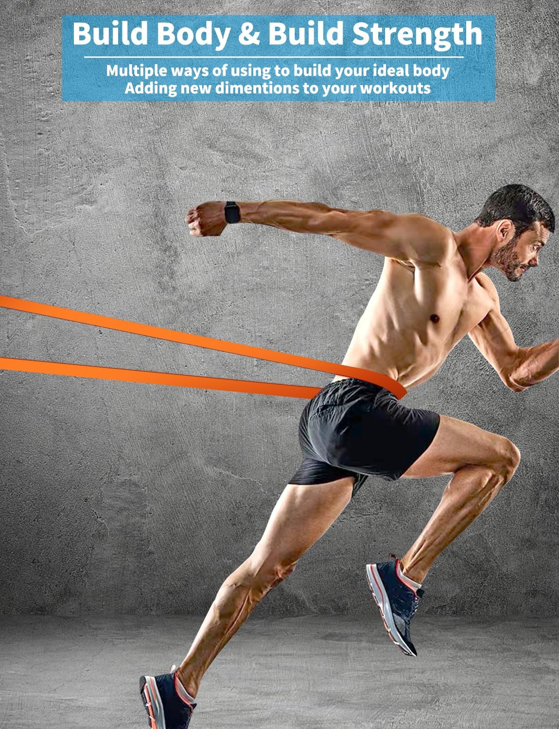 Pull Up Bands, Resistance Bands, Pull Up Assistance Bands Set for Men & Women, Exercise Workout Bands for Working Out, Body Stretching, Physical Therapy, Muscle Training