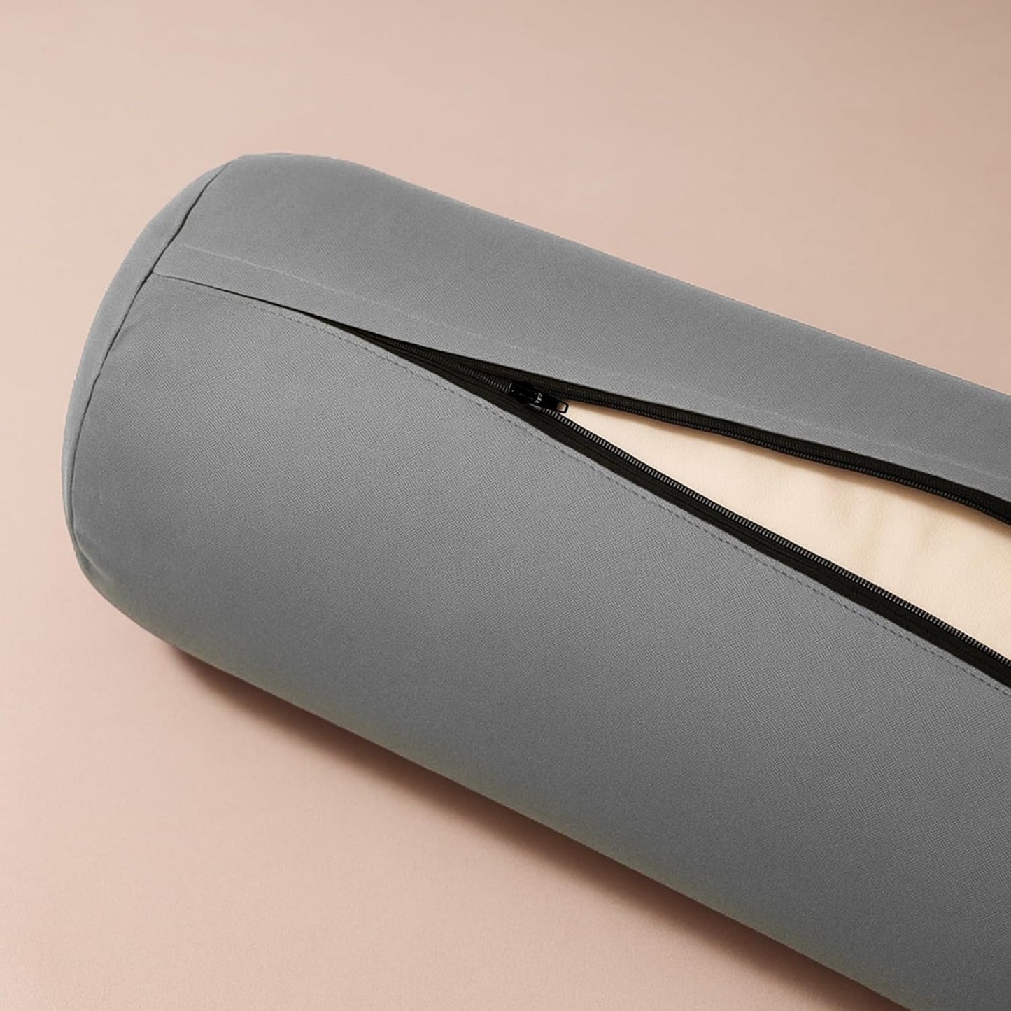 Yogikuti Iyengar Yoga Bolster for Restorative Yoga and Meditation – Lightweight Cotton Support Pillow with Handle for Easy Carry, Versatile for Pose Modification, Balance, Back Relief, and Relaxation