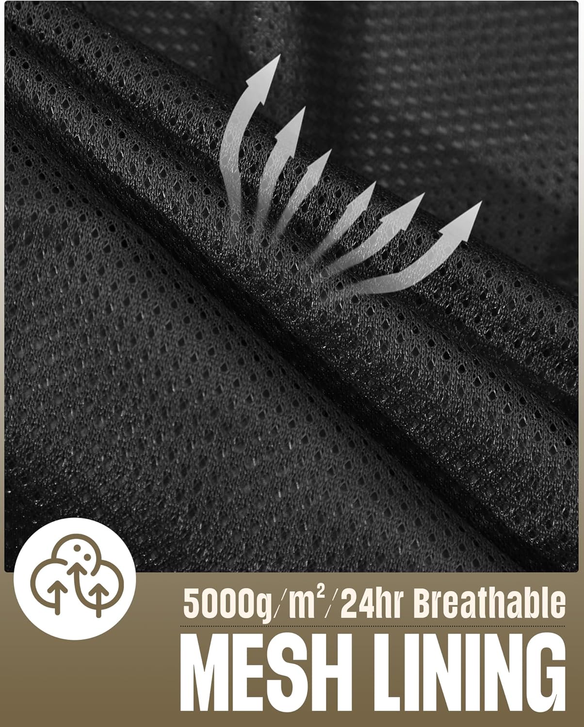 33,000ft Men's Packable Rain Jacket Waterproof Lightweight Raincoat Rain Shell with Hood for Outdoor Hiking Golf Travel