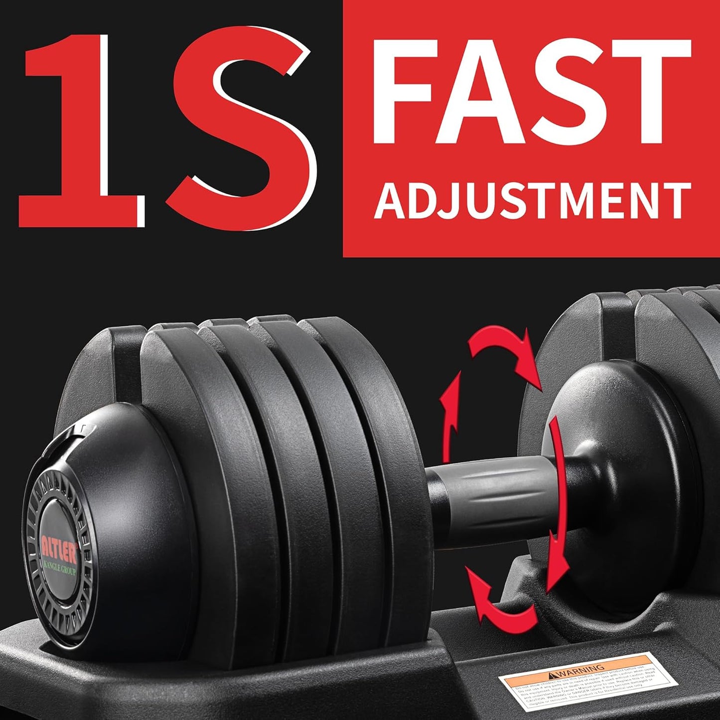 52LBS Single/Pair Adjustable Dumbbells Set Premium Rubber Coated Dumbbell Set with Secure Locking Mechanism for Safe & Customizable Strength Training