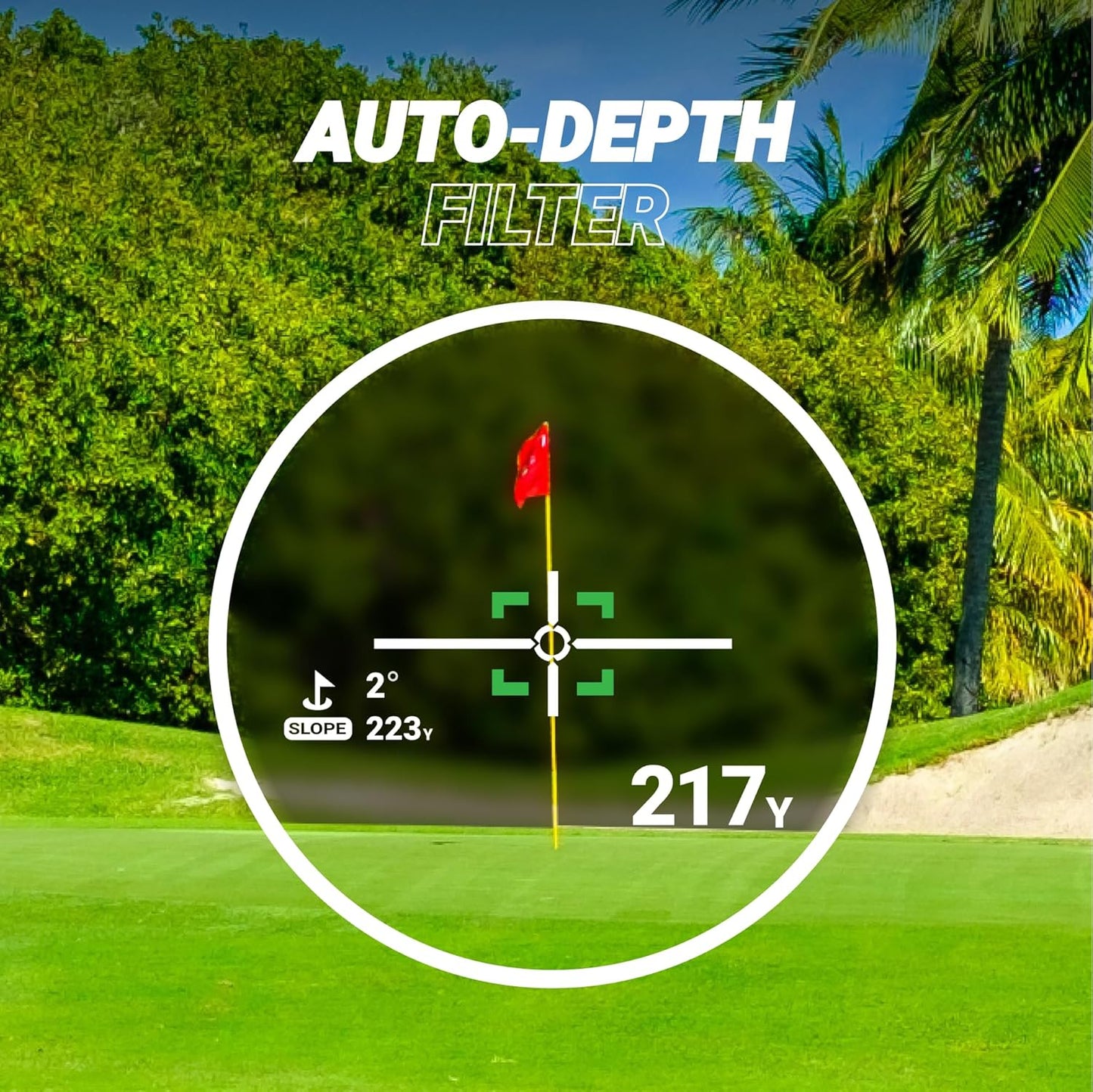 Blue Tees Golf Series 4 ULTRA Golf Rangefinder with Slope Switch, 1200 Yards, OLED Display 6X Magnification Laser Rangefinder, Slope Measurement, Magnetic Strip, Flag Pole Locking with Pulse Vibration