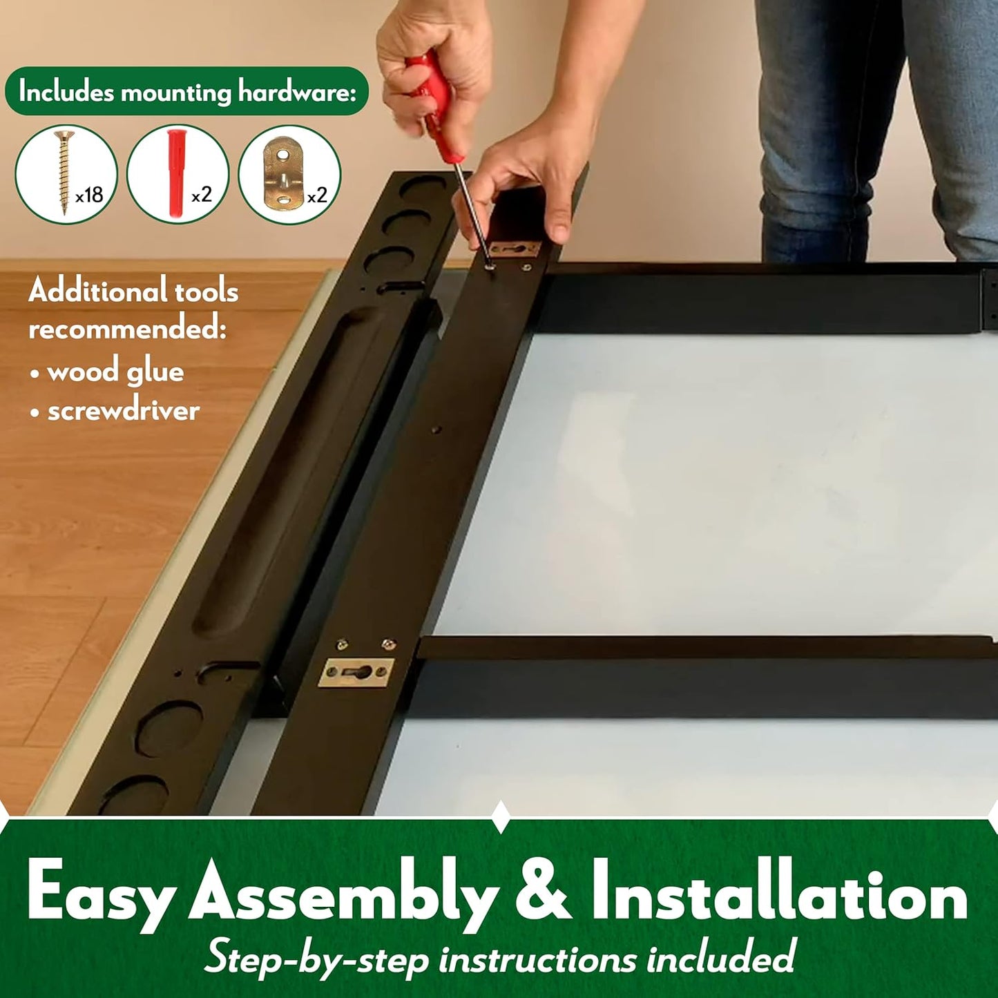 Iszy Billiards Pool Cue Rack - Billiard Pool Stick and Ball Holder Only - 100% Wood Wall Mount Holds 6 Cues and 16 Balls - Pool Table Accessories, Oak