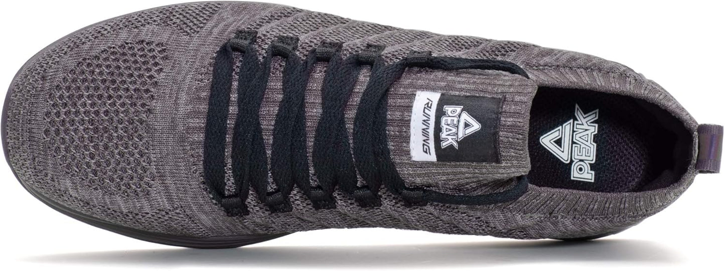 PEAK Mens Lightweight Walking Shoes Comfortable Slip On Sports Sneakers for Tennis, Gym, Running, Casual Workout