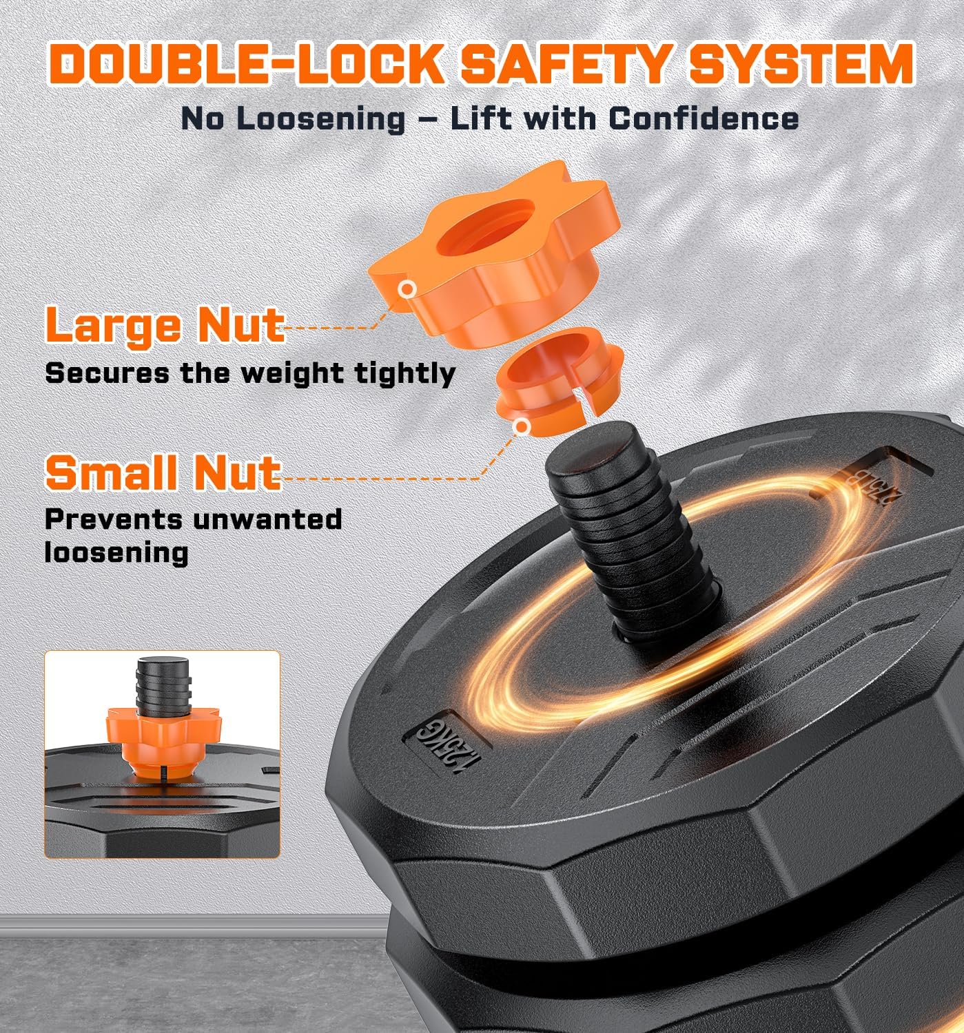 5-in-1 Adjustable Dumbbell Set, 33/44/66/88lbs Free Weights Set with Connector, Used as Kettlebells, Barbell, Push up Stand, Standard 1" Plates, Fitness Exercises for Home Gym Suitable Women/Men