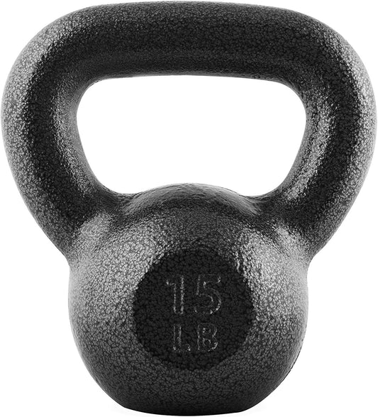 WF Athletic Supply Hammerstone Painted Cast Iron Kettlebells, Home & Gym Equipment, Great for Strength Training, Full Body Workout & Crossfit Training, Color & Size Options Available in 10-80 Pounds