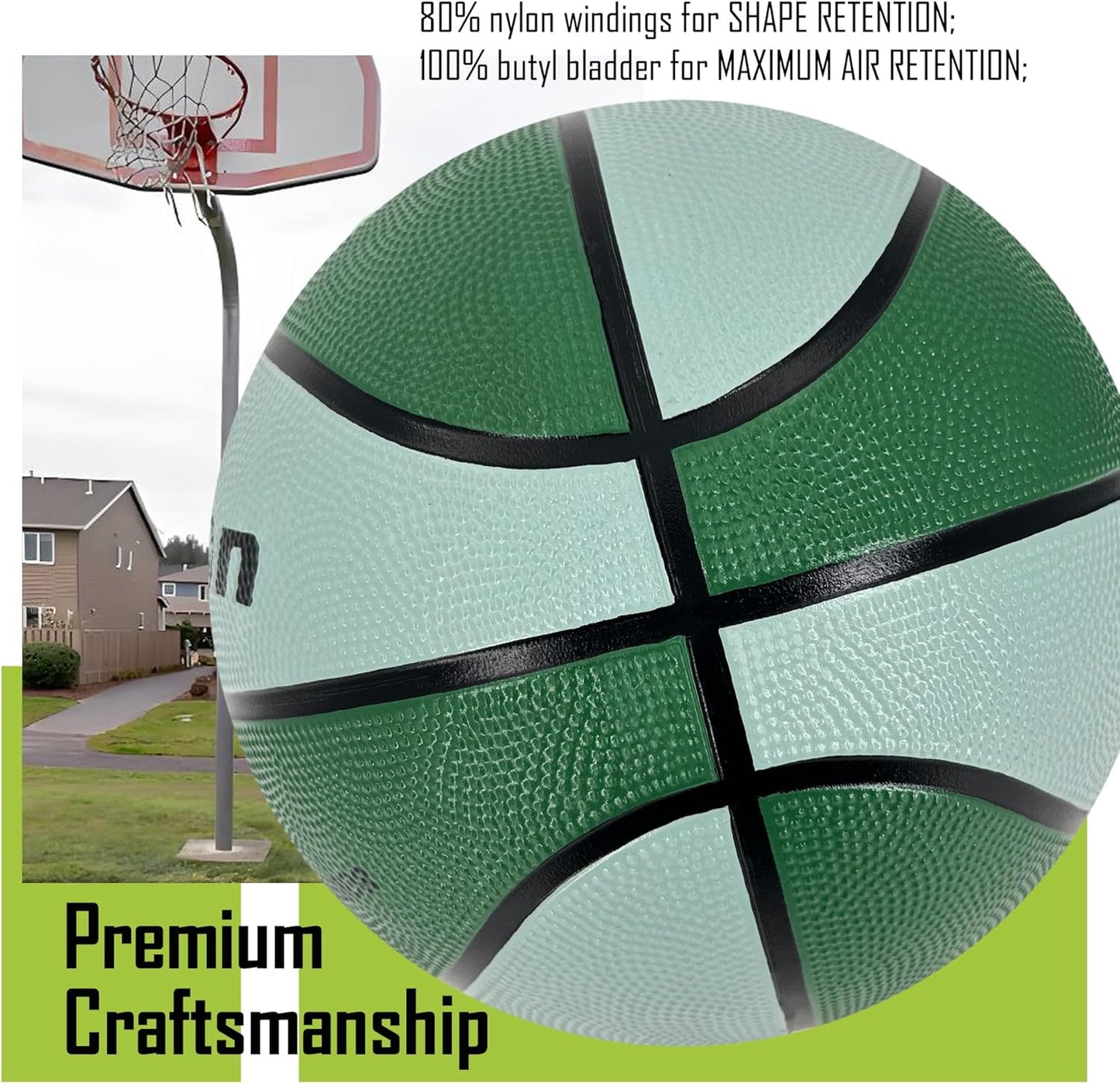 Senston Kids Basketball Balls Size 3/5/7 Basketballs Indoor Outdoor 27.5/29.5 inch Basketball Gifts for Kids/Girls/Boys