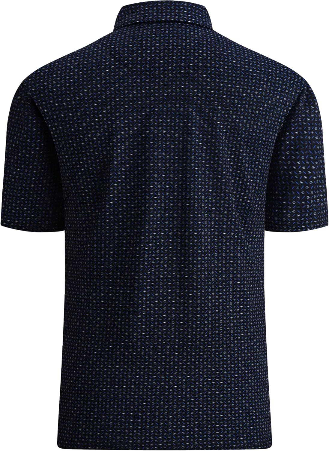 Esabel.C Golf Shirts for Men Dry Fit Performance Short Sleeve Print Moisture Wicking Collared Shirt