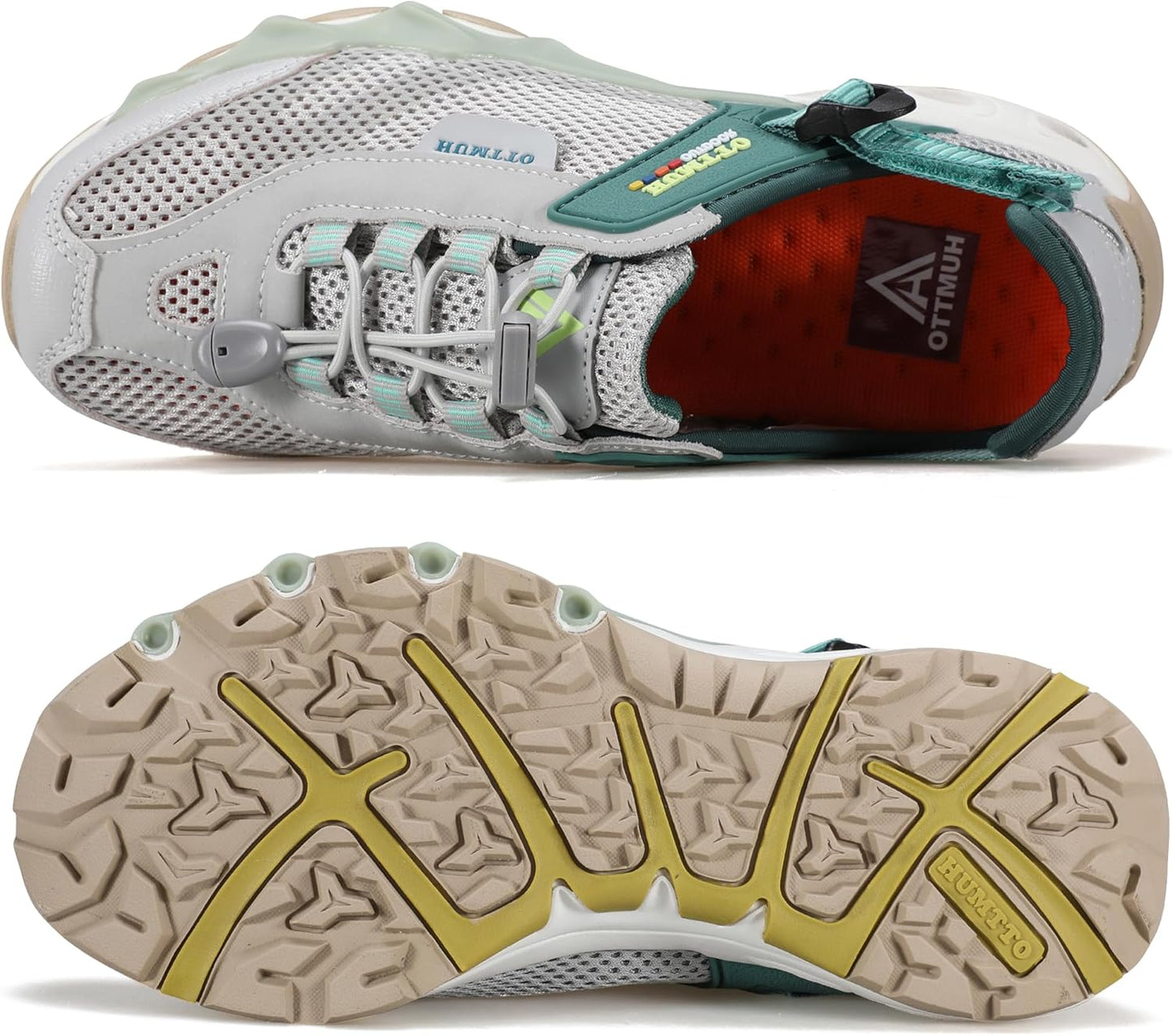 HUMTTO Women's Amphibious Water Shoes - Closed Toe Hiking Sandals Summer Outdoor Water Sandal Non-Slip River Shoes Quick Drying Aqua Shoe