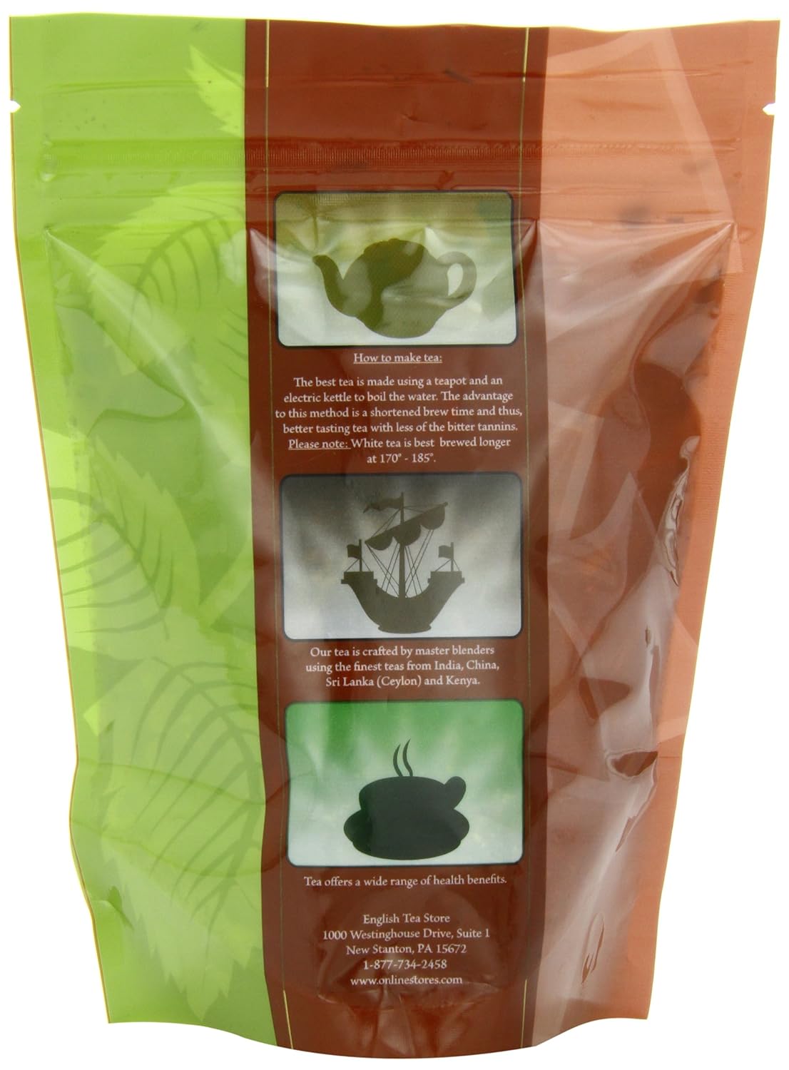 Casablanca Caffeine Free Herbal Tea Pouches - 4oz | Loose Leaf Fruit & Herb Blend | Hibiscus Rosehip Apple Currant Strawberry | Vitamin C Rich | Hot or Iced Tea | Summer Popsicle Tea