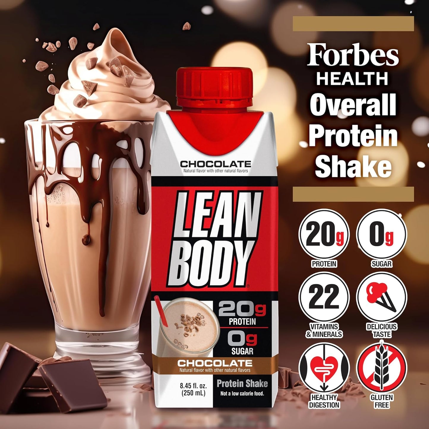 Labrada Lean Body Triple Taster Pack |On-The-Go Whey Blend Protein Shake, Zero Sugar, Gluten Free, Enriched with 22 Vitamins & Minerals 8.45Fl Oz (Pack of 3)