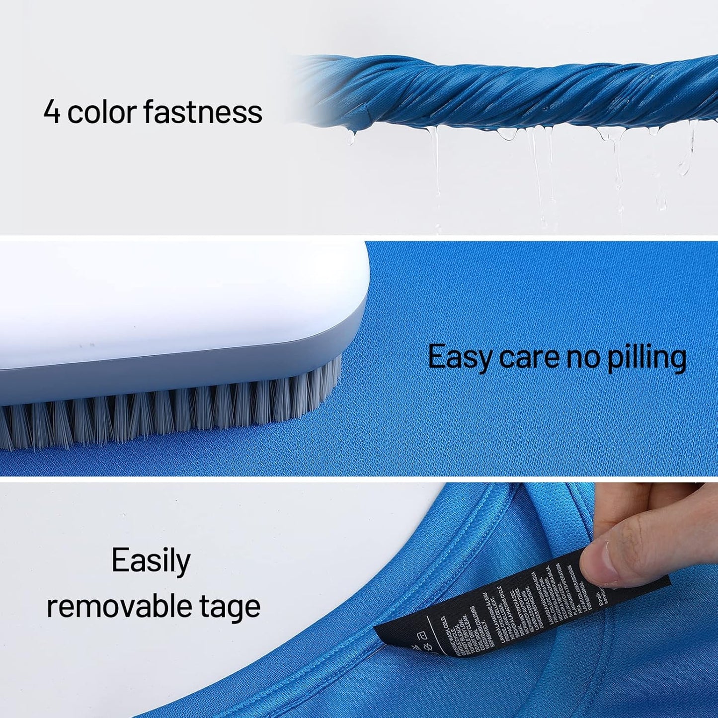 MIER Men's Quick Dry Workout Shirts Moisture Wicking Running Athletic Performance T-Shirts Recycled Polyester Top Tee