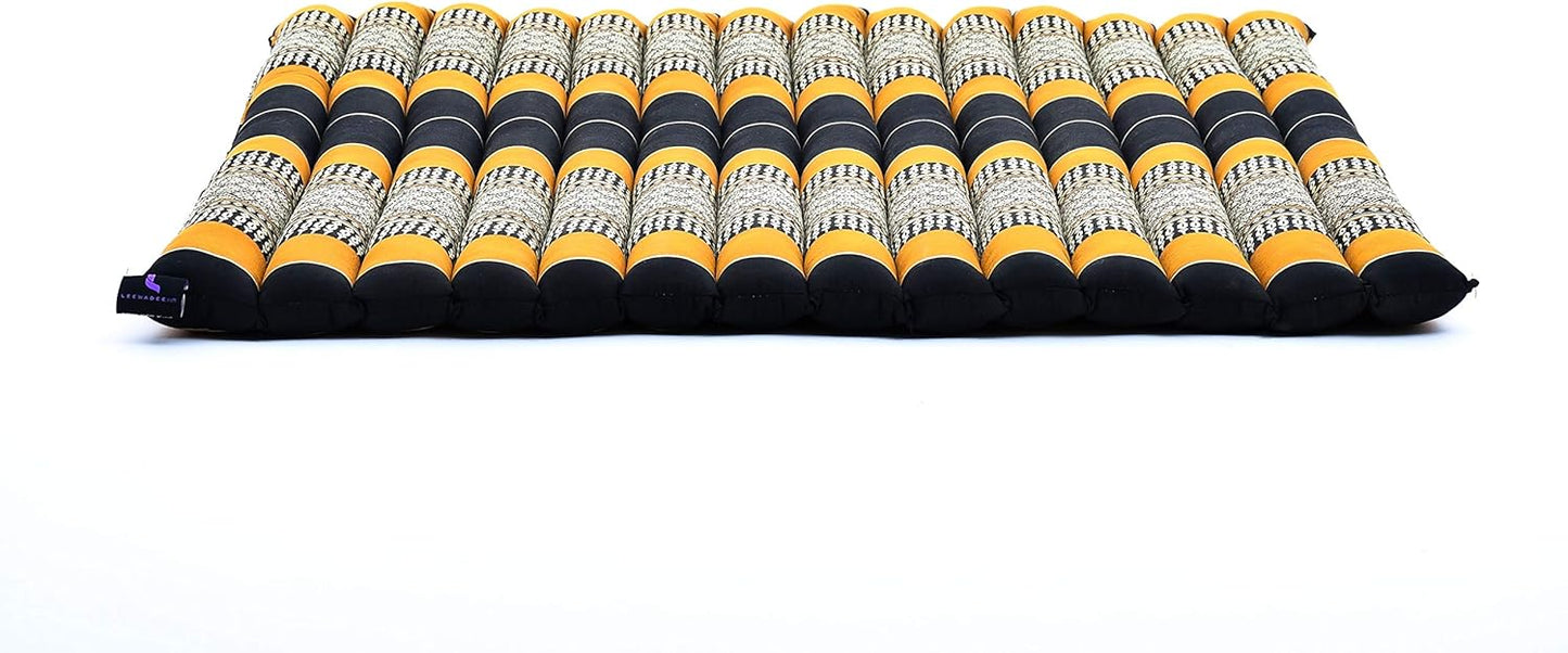 Leewadee Zabuton Seating Cushion – Square Floor Seat for Meditation Exercises, Light Yoga Mat Filled with Kapok