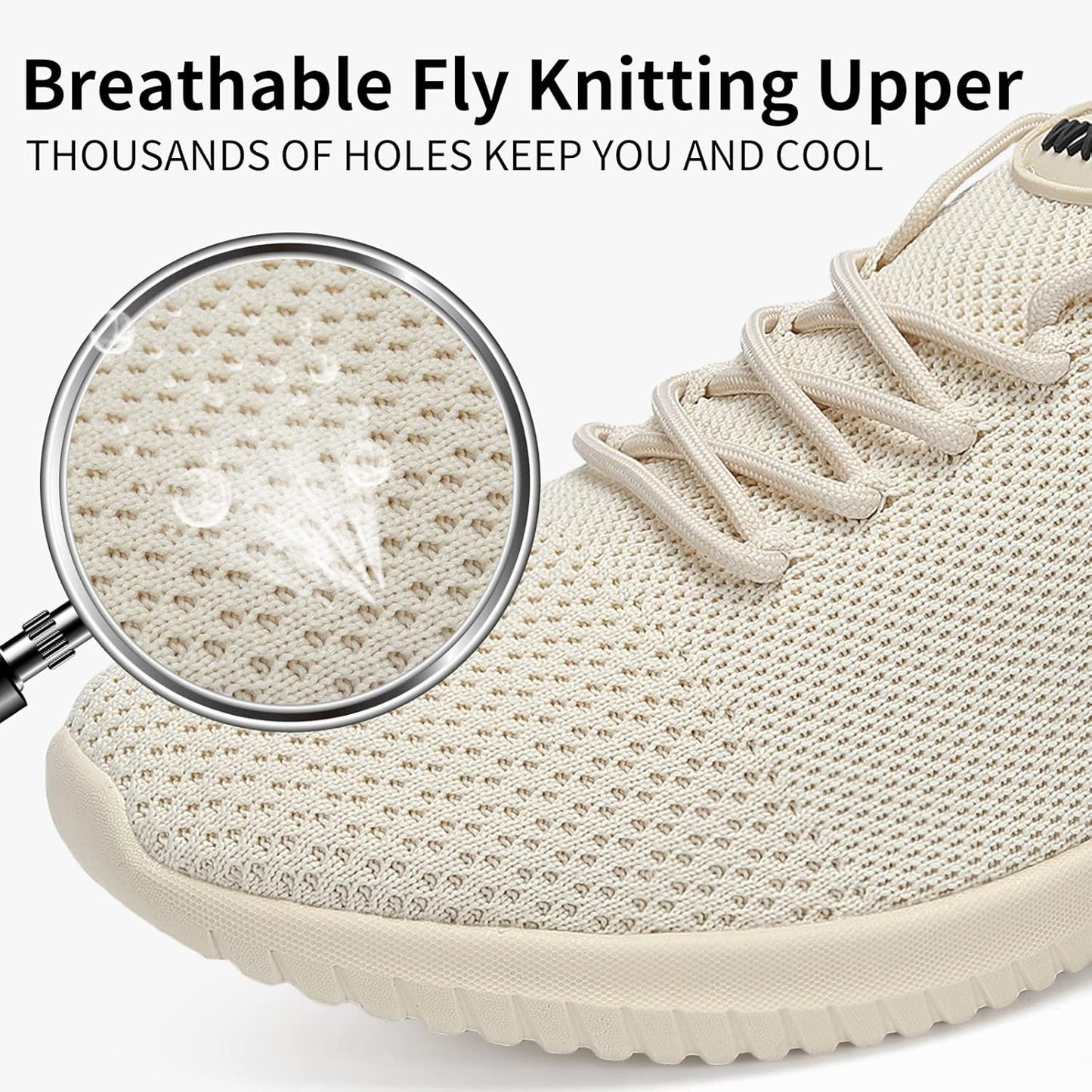 WXQ Men's Running Shoes Comfortable Lightweight Breathable Walking Shoes Mesh Workout Casual Sports Shoes