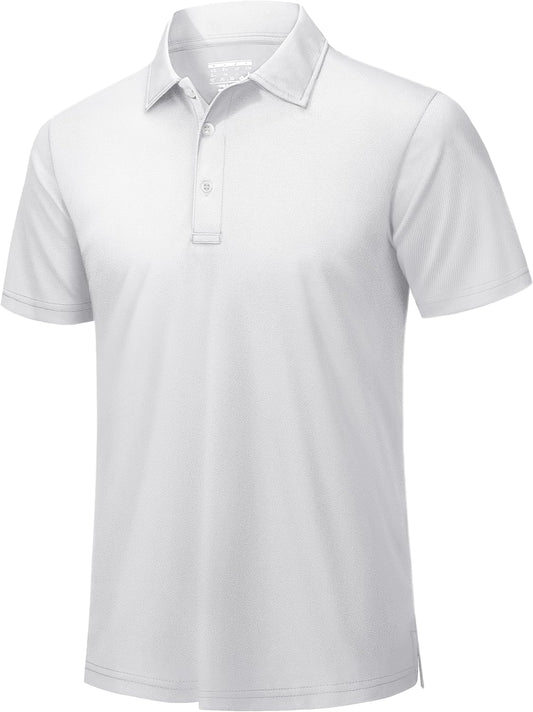 TACVASEN Mens Golf Shirt Dry Fit Mens Polo Shirts Short Sleeve Performance Golf Polos for Men with Collar Work Shirts