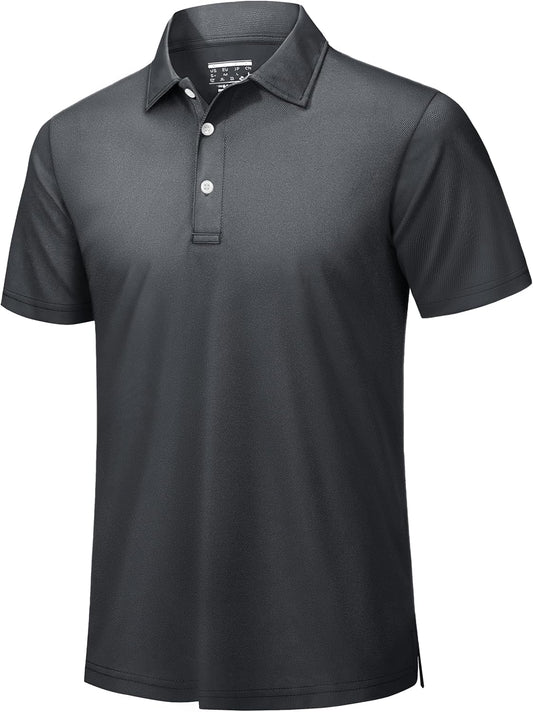 TACVASEN Mens Golf Shirt Dry Fit Mens Polo Shirts Short Sleeve Performance Golf Polos for Men with Collar Work Shirts