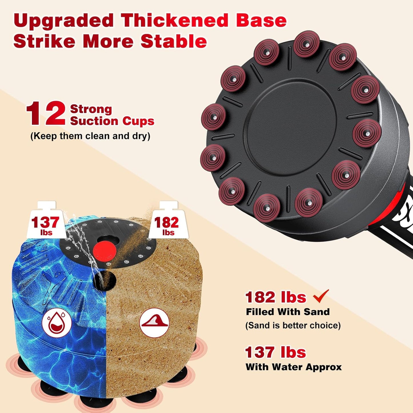 Freestanding Punching Bag for Adults - Heavy Boxing Bag with 12oz Boxing Gloves and Wristband for MMA, Kickboxing, Home Gym Training